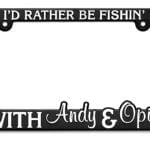 License Plate Holder – I’d Rather Be Fishin’