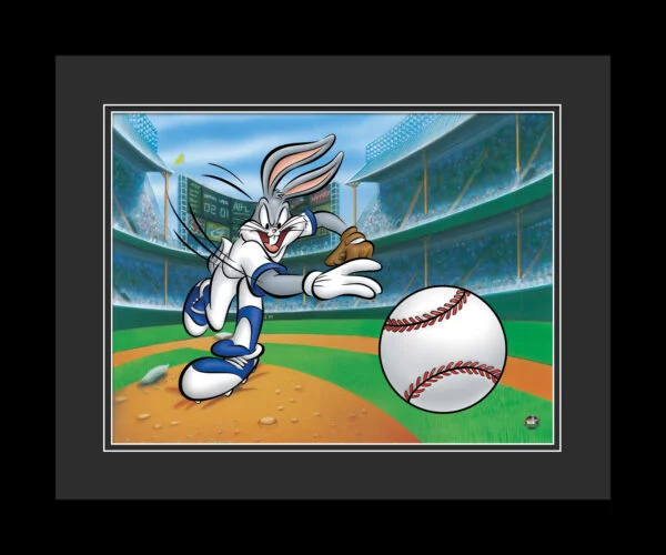 Warner Bros Looney Tunes BUGS BUNNY BASEBALL Animation Art Cartoon