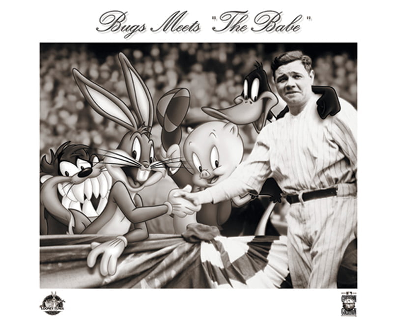 Bugs Bunny New York Yankees (Framed Animation Art Collectible)