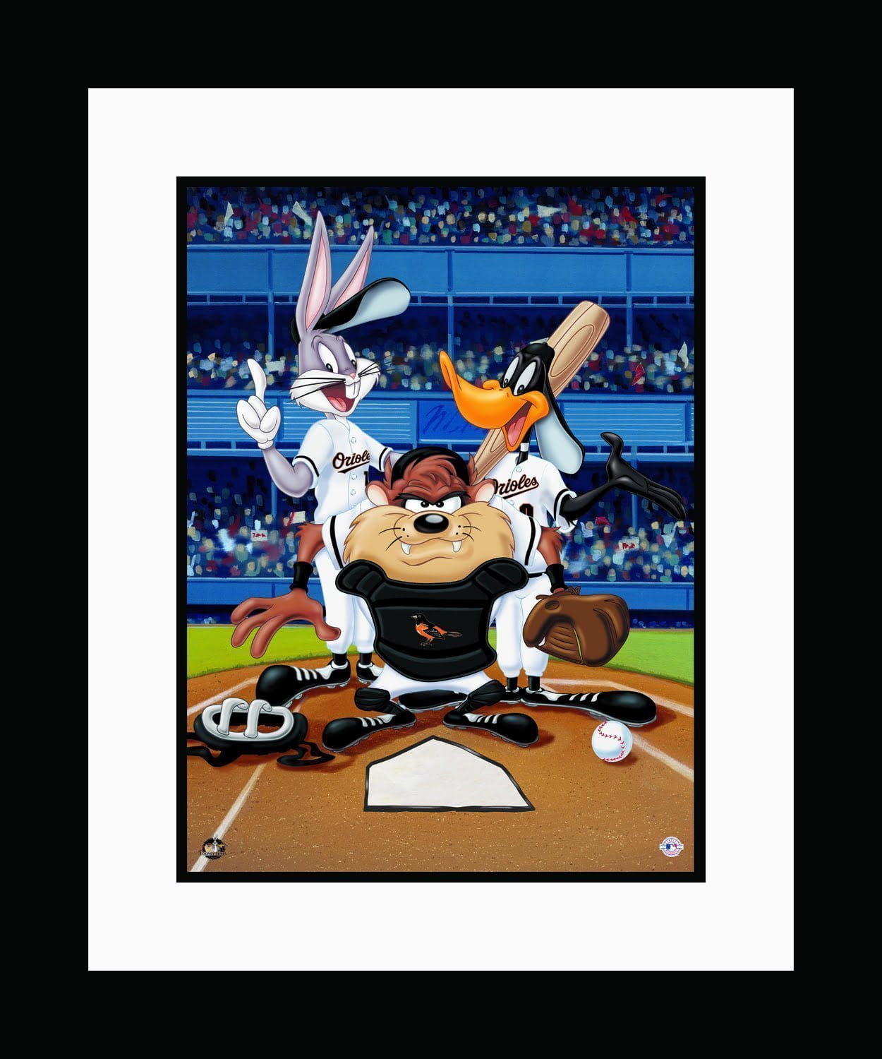 Bugs Bunny! Bugs Bunny at Bat for the Yankees Framed Ltd Ed